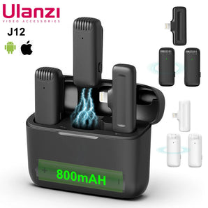 Ulanzi J12 Wireless Lavalier Mic: Pro Audio Kit for Seamless Recording  computerlum.com   