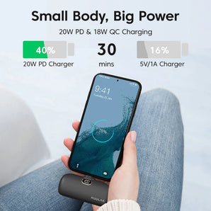 KUULAA Mini Power Bank: Fast Charging Portable Charger for iPhone & Samsung  computerlum.com   