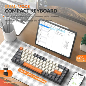 Wireless Red Switch Mechanical Keyboard: Typing Freedom & Efficiency  computerlum.com   