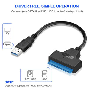 SATA to USB Cable: Fast Data Transfer for External Drives  computerlum.com   