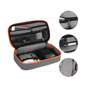 Portable Gadget Organizer & Cable Bag: Waterproof Travel Case for Electronic Accessories  computerlum.com   