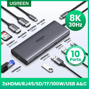 UGREEN 8K HDMI Adapter Dock: Ultimate Connectivity Solution  computerlum.com   