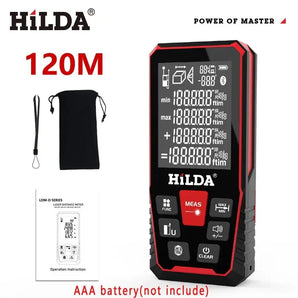 HILDA Laser Distance Rangefinder: Precision Meter with Multiple Modes  computerlum.com 120m CJ369  