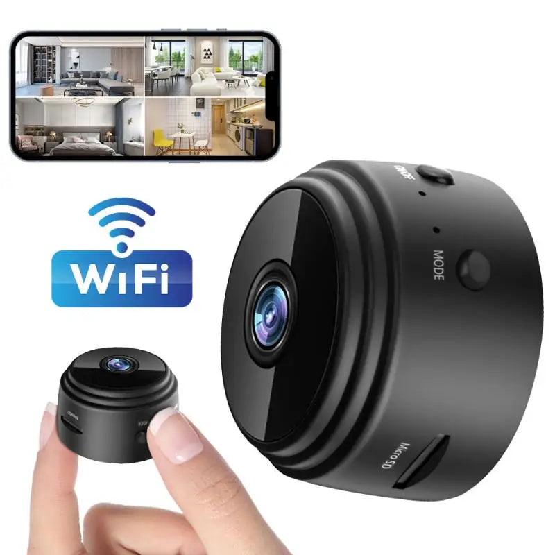 Wifi Camera A9 Mini Camera: HD Night Vision Security Camera Kit  computerlum.com   