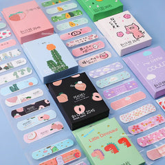 Cartoon Kids Bandages: Adorable Fun Plasters - Pack of 20