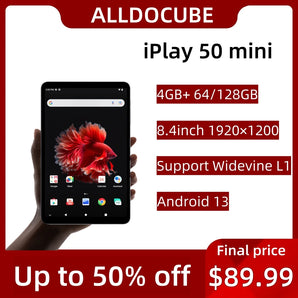 Alldocube iPlay 50 Mini 4GB RAM 64/128GB ROM Tablet 8.4inch Tiger T606 Android13 Widevine L1 4000mAh Dual SIM 4G LTE  ComputerLum.com   