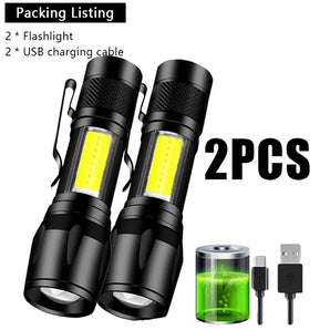 Rechargeable LED Flashlight: Compact & Bright Outdoor Torch  computerlum.com   