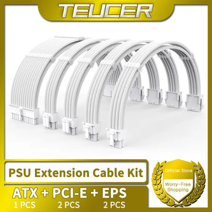 TEUCER TC-35 Series Cable Kit: Elevate PC Style with Solid Color Cables  computerlum.com   