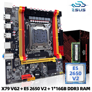 ZSUS X79 VG2 Gaming Motherboard Kit: Intel LGA2011 Upgrade  computerlum.com Motherboard+CPU  