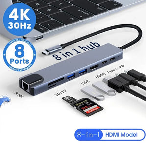 USB C Hub Splitter Docking Station Adapter: Seamless Connectivity  computerlum.com   