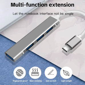 Mini USB C Hub: Versatile 4Port Adapter for Enhanced Connectivity  computerlum.com   