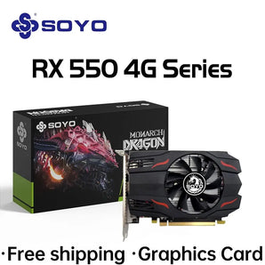 SOYO Radeon RX Graphics Card: Ultimate Gaming Performance!  computerlum.com RX550 4G  