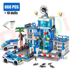 SWAT Police Station: Action-Packed Building Blocks Playset