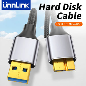 Unnlink USB Micro B Cable: Fast Data Transfer for Hard Drives  computerlum.com 0.2m CHINA 