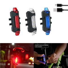 Mountain Bike Lamp: Rechargeable LED Tail Light for Night Cycling