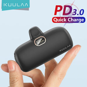 KUULAA Mini Power Bank: Fast Charging Portable Charger for iPhone & Samsung  computerlum.com   