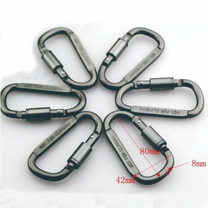 Outdoor Tactical Keychain Clip: Durable Gear for Climbing & Camping  computerlum.com   