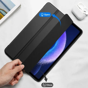 Xiaomi Pad 6 PU Leather Tri-Fold Case: Stylish Tablet Cover with Stylus Pen  computerlum.com   