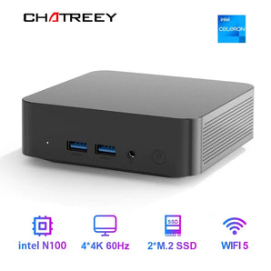 Chatreey T9 Mini PC: Dual SSD, 4K Visuals, RGB Lighting & Intel Processor  computerlum.com NO storage T9 N100 8G RAM us