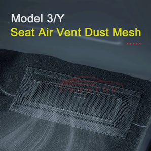 Tesla Model 3 Y Air Vent Cover: Dust Mesh Under Seat Outlet Protector - Enhanced Upgrade  computerlum.com   
