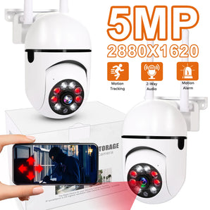 5MP Outdoor Color Night Vision Security Camera: Full Coverage Monitoring  computerlum.com 5MP 1PCS Camera EU plug 