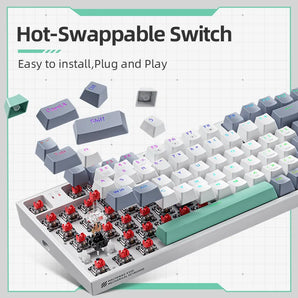 Machenike K500 RGB Mechanical Keyboard: Enhanced Typing & Hot-Swappable Keys  computerlum.com   