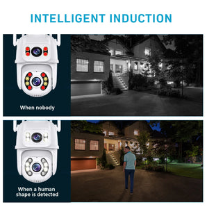 8MP Dual-Lens Outdoor Security Camera: Human Detect, Night Vision, Remote Control  computerlum.com   