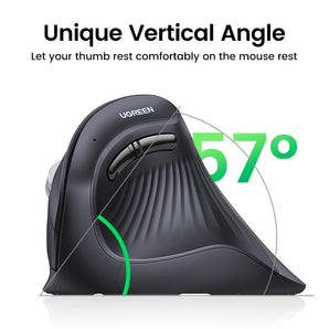 UGREEN Vertical Mouse Wireless Bluetooth Ergonomic Mute Buttons: Ultimate Comfort  computerlum.com   