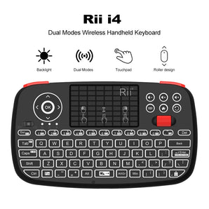 Rii i4 Mini BT Wireless Keyboard: Ultimate Remote Control Solution With Touchpad  computerlum.com   