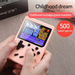 Retro Handheld Color LCD Video Game Console for Kids: 500 Classic Games  computerlum.com   
