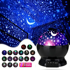 Starry Night Projector: Serene Moon & Galaxy Lamp for Home Decor