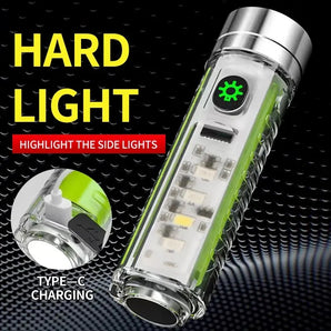 Compact USB C LED Flashlight: Magnetic Keychain Torch  computerlum.com   
