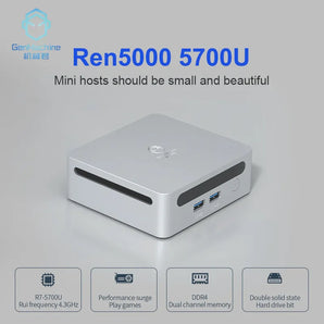 GenMachine Mini PC Ren5000: Ultimate Performance Desktop  computerlum.com   
