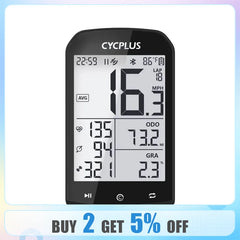CYCPLUS M1 GPS Bike Computer: Advanced Waterproof Speedometer for Cycling pros