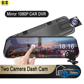 Car Mirror Camera: Dual Cam Full HD Video Recorder with Touch Screen  computerlum.com   