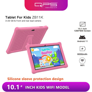 QPS 10 Inch Children's Tablets Android 10 Quad Core 2GB 32GB WIFI 6000mAh Learning Tablets for Kids Toddler WIth Kids APP  ComputerLum.com   