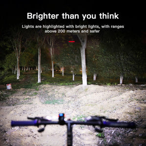 Illuminate Your Path with USB Rechargeable LED Bike Light: Waterproof & Long Battery Life  computerlum.com   