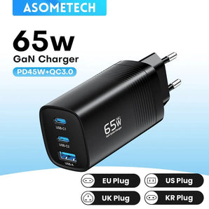 ASOMETECH GaN Charger: Ultimate Fast Charging for MacBook, iPhone, Samsung  computerlum.com   