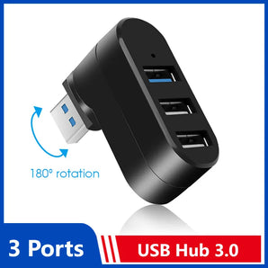 USB Hub Adapter: High-Speed Connectivity with Rotating Design  computerlum.com   