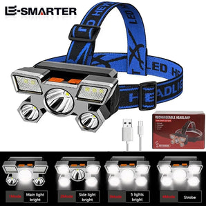 LED Headlamp for Night Fishing and Camping: Powerful Rechargeable Light for Outdoor Adventures  computerlum.com   
