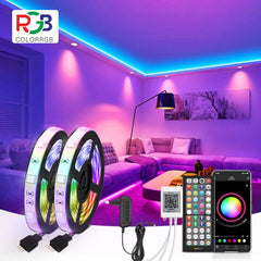 ColorRGB LED Strip Light: Brighten Your Space with Music Sync Glow