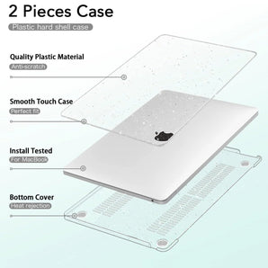 Macbook Pro Air Case: Stylish Hard Shell Cover for M1 - Protective Cover  computerlum.com   