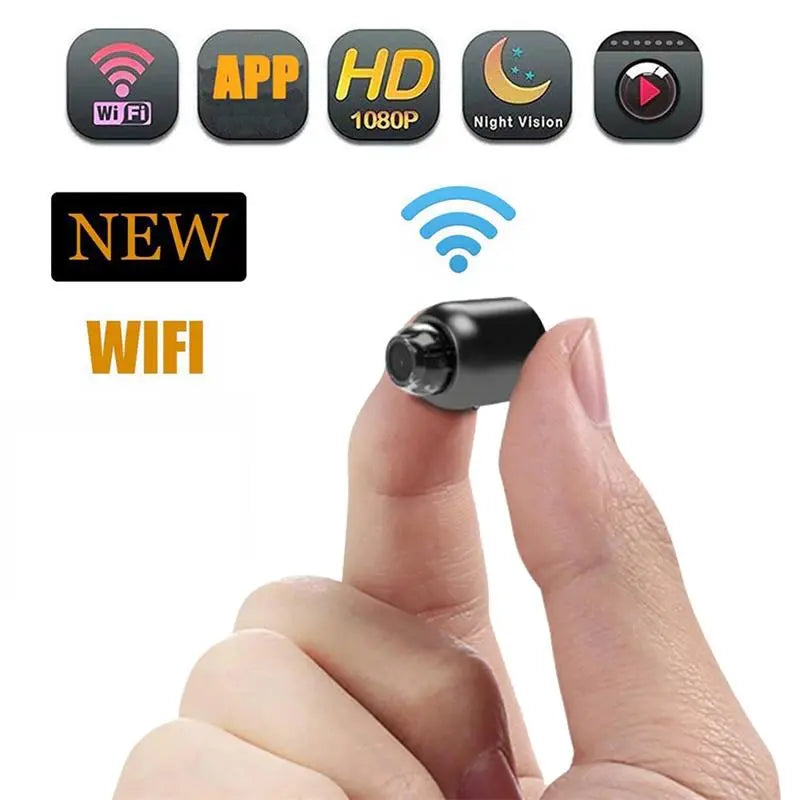 Mini WiFi Security Camera: Home Surveillance Baby Monitor Night Vision Cam: Bestseller  computerlum.com   