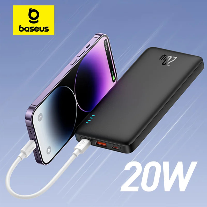 Baseus Airpow 20W Power Bank: Fast Charge Powerbank for iPhone & Xiaomi - 20000mAh  computerlum.com   