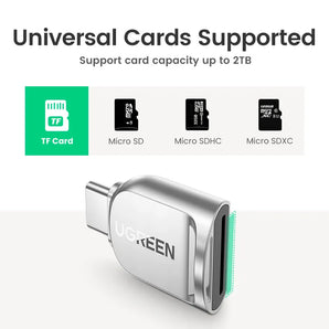 UGREEN Micro SD TF Card Reader USB-C Adapter: Efficient Data Transfer Solution  computerlum.com   