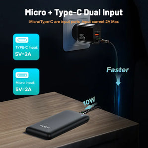 QOOVI Ultra-thin Fast Charger: Portable PowerBank for Fast Charging  computerlum.com   