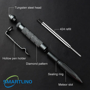 Tactical Pen: Rugged Ballpoint with Glass Breaker - Self Defense EDC  computerlum.com   