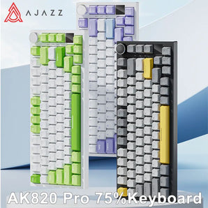 Ajazz Ak820 RGB Gaming Keyboard: Versatile Connectivity & Enhanced Comfort  computerlum.com   