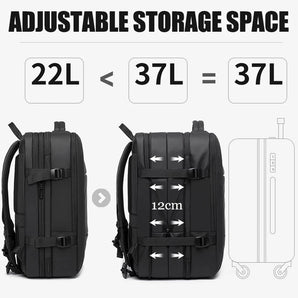BANGE Stylish USB Business Backpack: Expandable & Waterproof  computerlum.com   