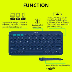 Logitech K380 Bluetooth Keyboard: Seamless Multi-Device Connectivity  computerlum.com   